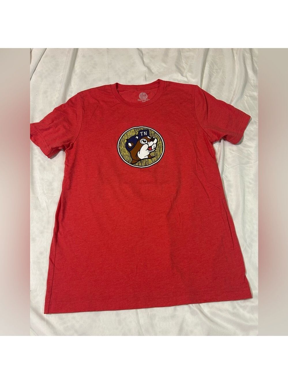 Buc-ees Shirt Adult Medium  Red Short Sleeve Graphic Casual Travel Tennessee